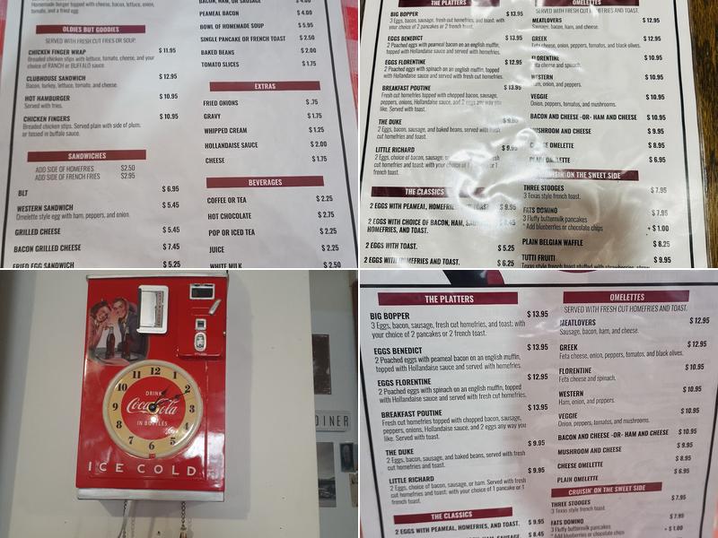 East Side Diner Menu