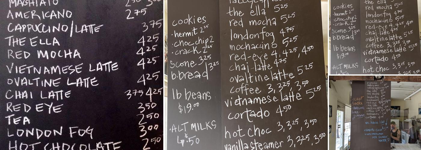 Ella's Uncle Menu