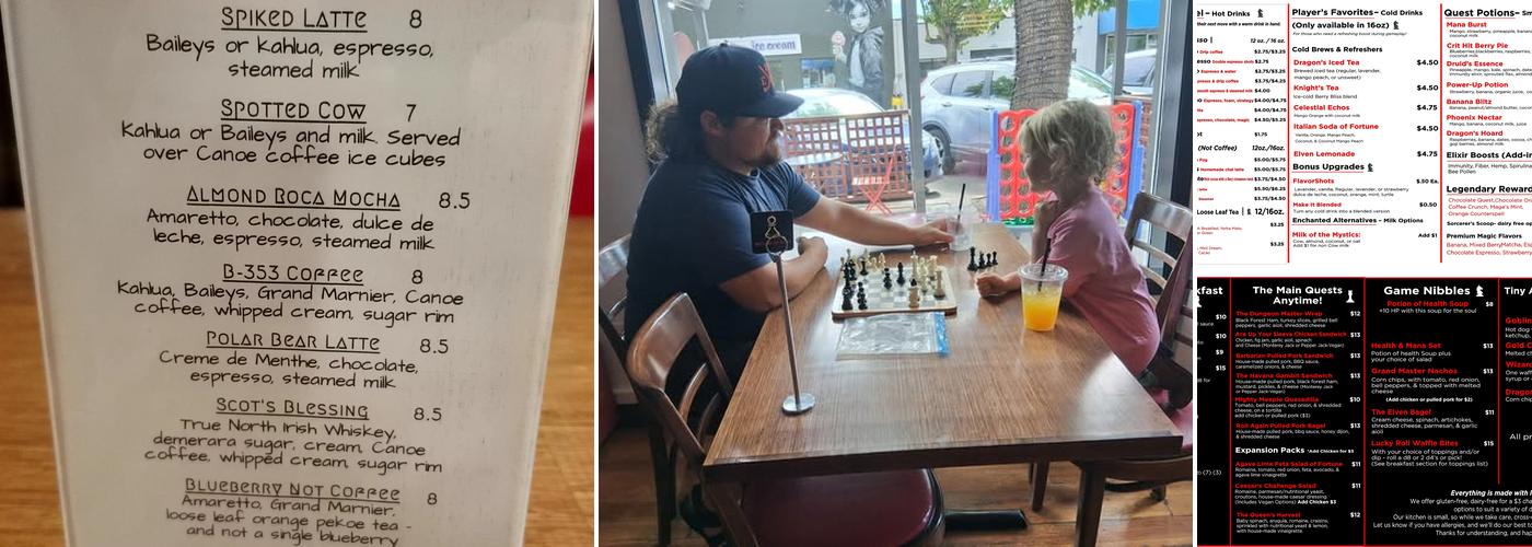 The Board Room Cafe Menu