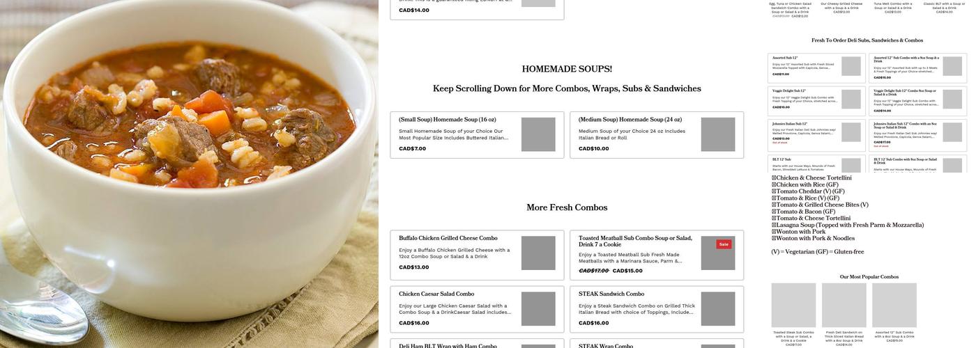 Soups & Things Menu