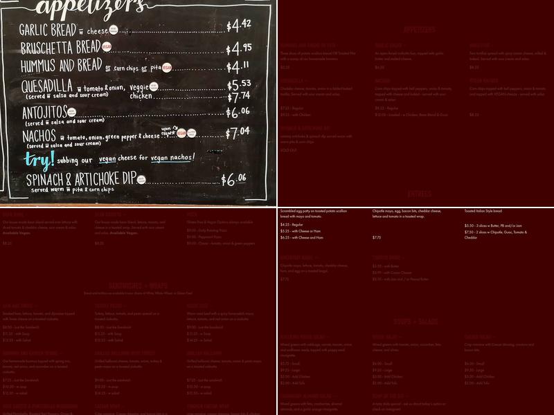 The Bullring Menu