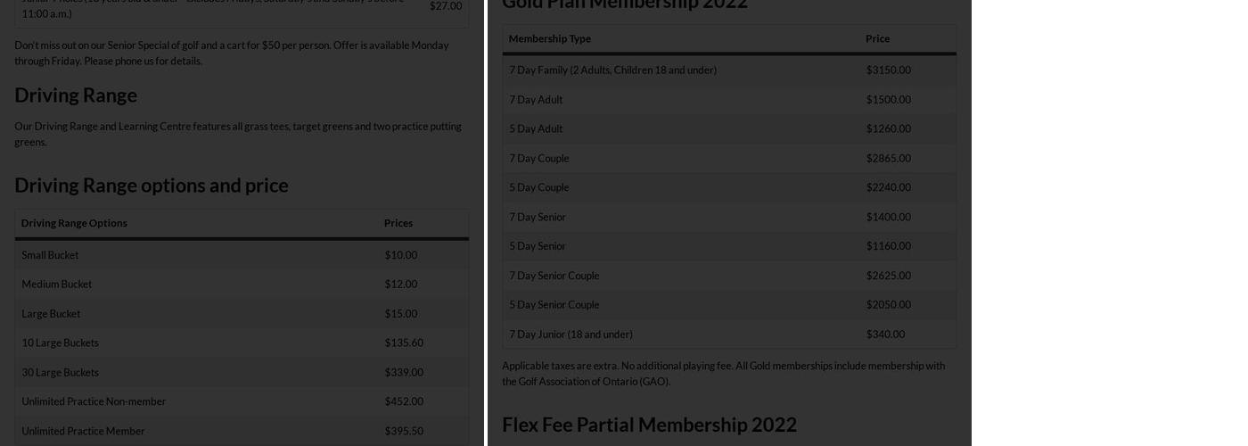 The Exchange Cafe Menu