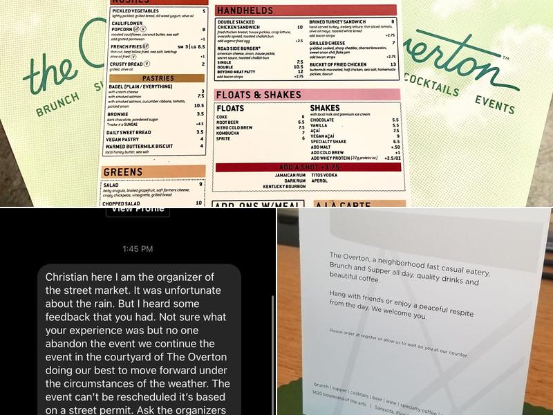 Varietal Coffee Bar inside The Overton Menu