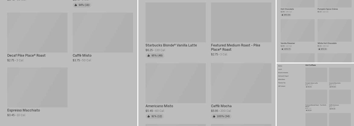 Starbucks Menu