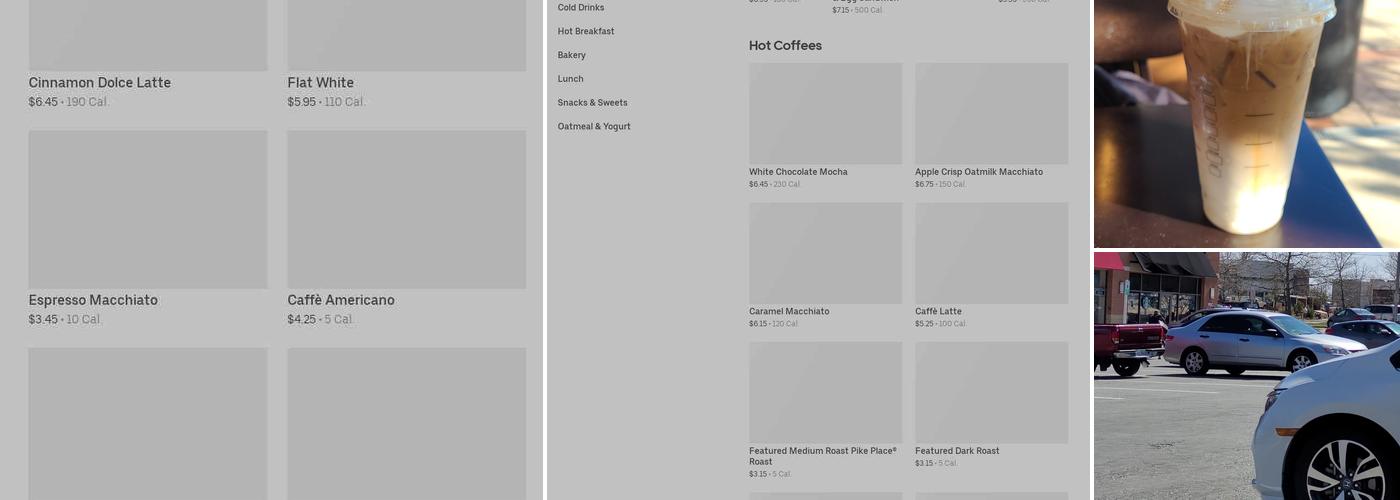 Starbucks Menu
