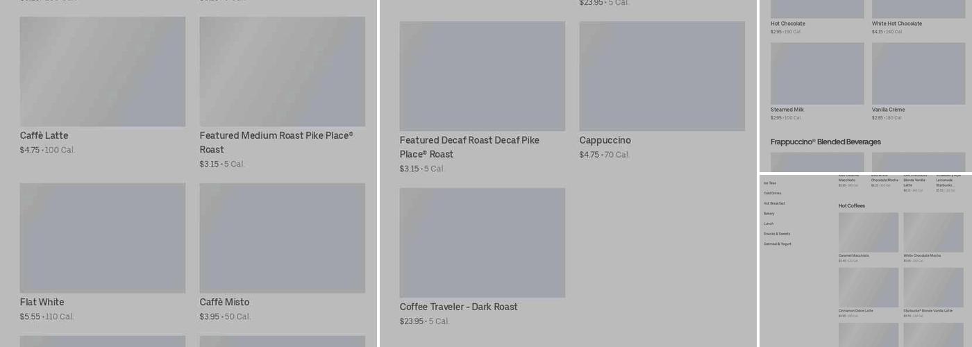 Starbucks Menu