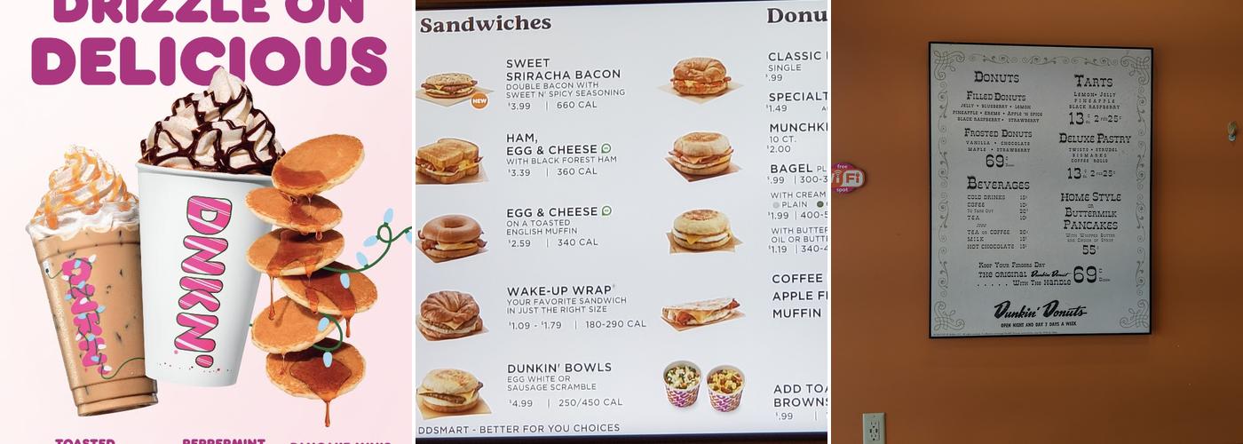 Dunkin' Menu