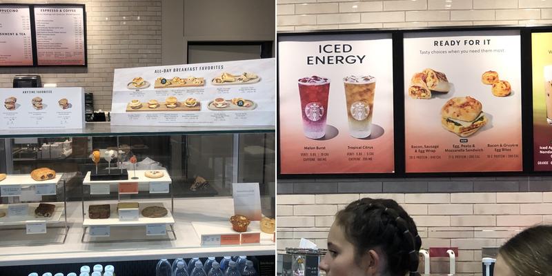 Starbucks Menu