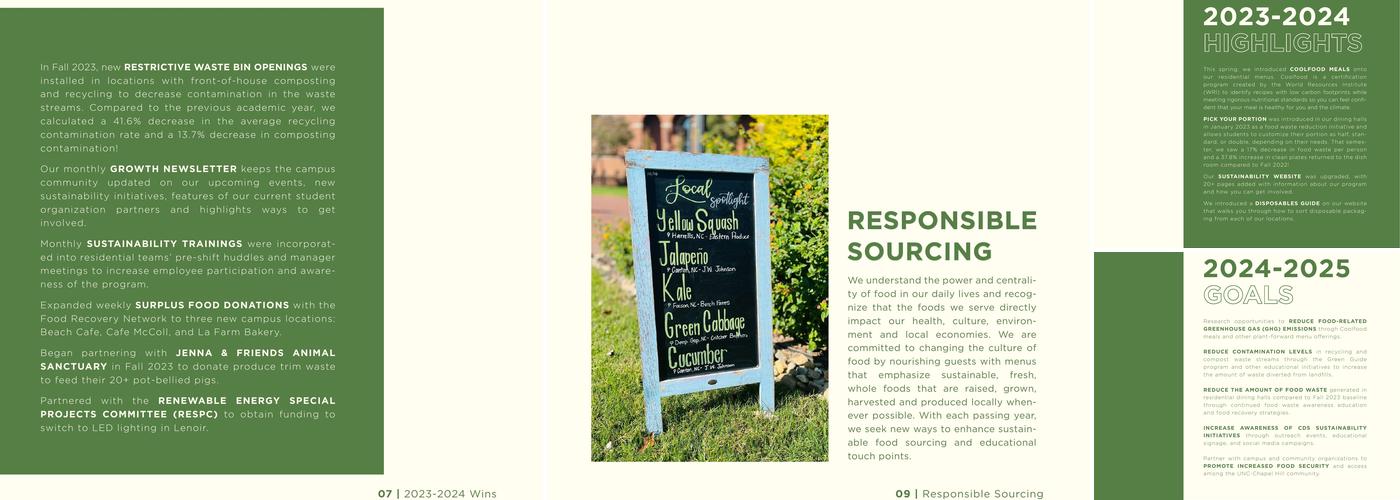 Cafe McColl The University of North Carolina Menu