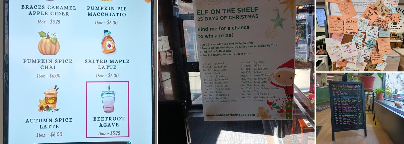 Abide Coffeehouse Menu