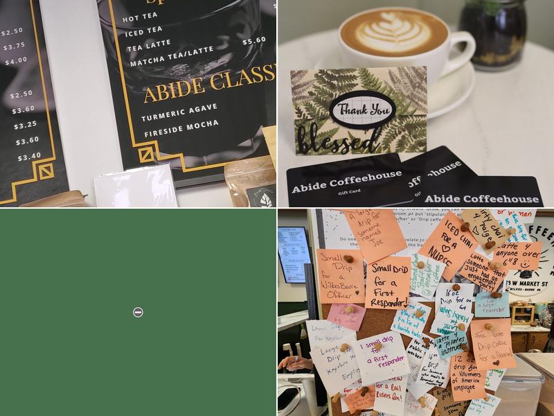 Abide Coffeehouse Menu