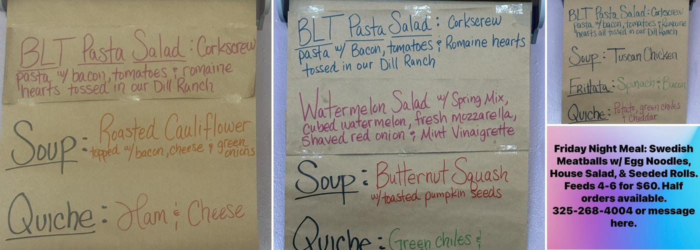 Sweet Thyme Kitchen Menu