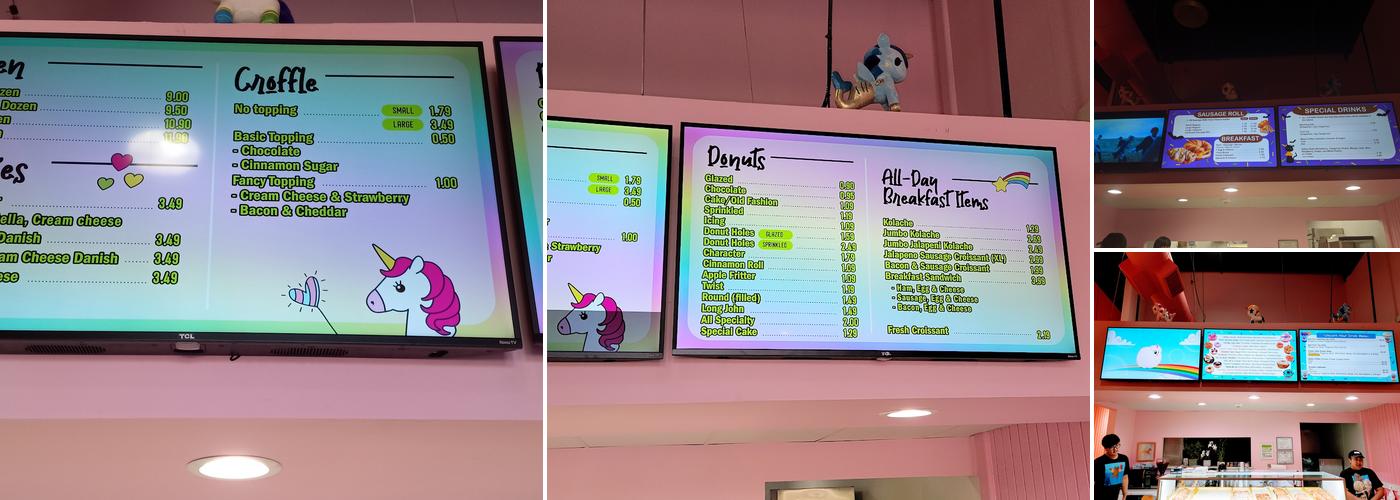 Unicorn DONUTS & Cafe Menu