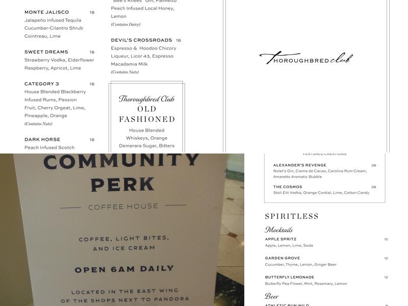 Community Perk Menu
