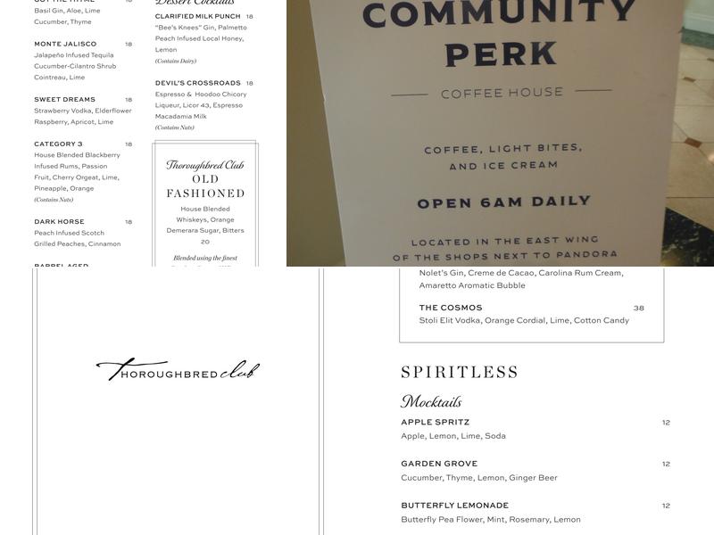 Community Perk Menu