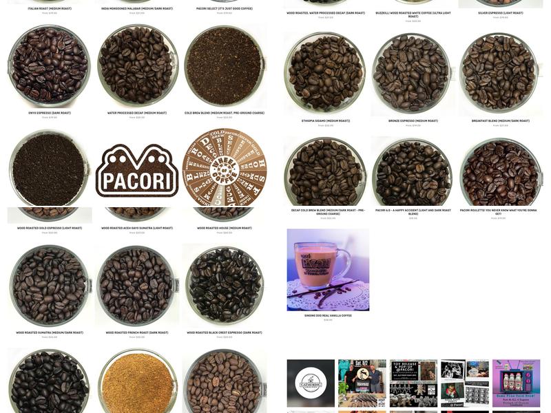 Caffè Pacori Menu