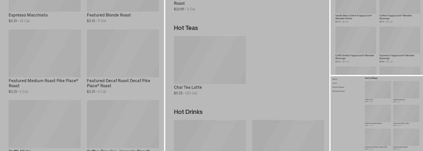 Starbucks Menu