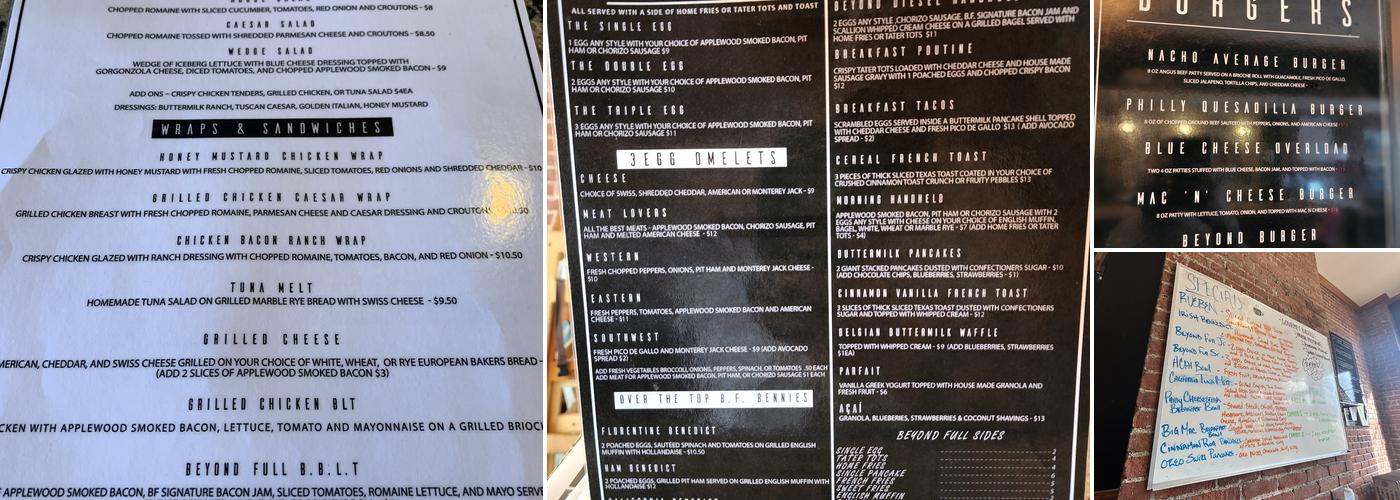 Beyond Full Menu