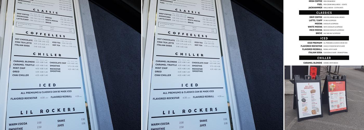 Black Rock Coffee Bar Menu