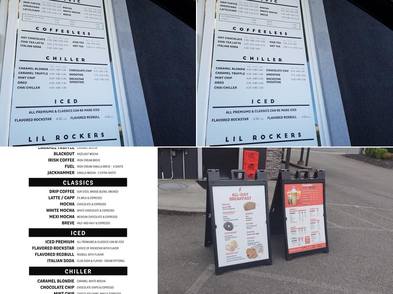 Black Rock Coffee Bar Menu