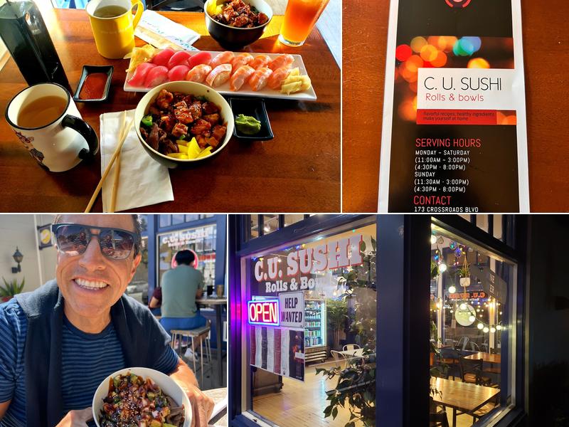 C.U. SUSHI Rolls & Bowls 173 Crossroads Blvd, Carmel-By-The-Sea
