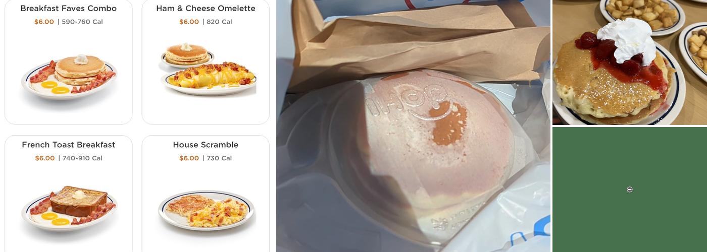 IHOP Menu