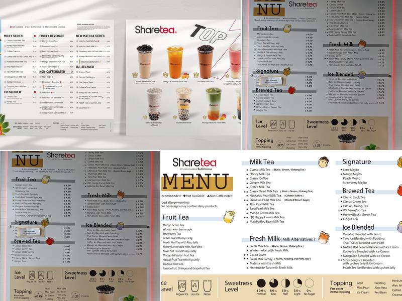 Sharetea Menu