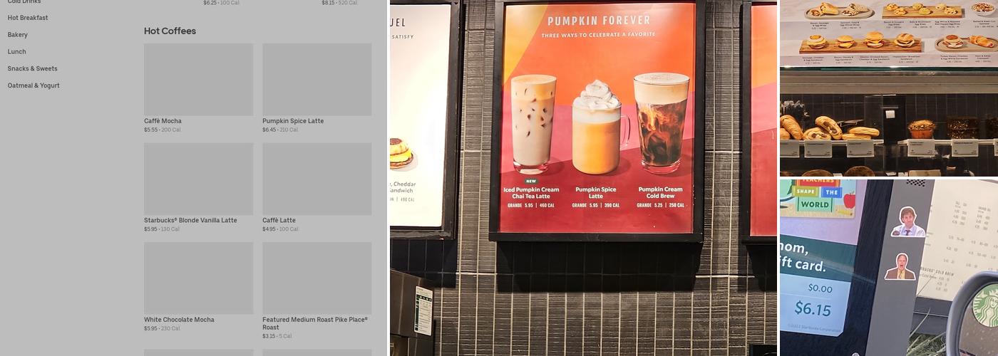 Starbucks Menu