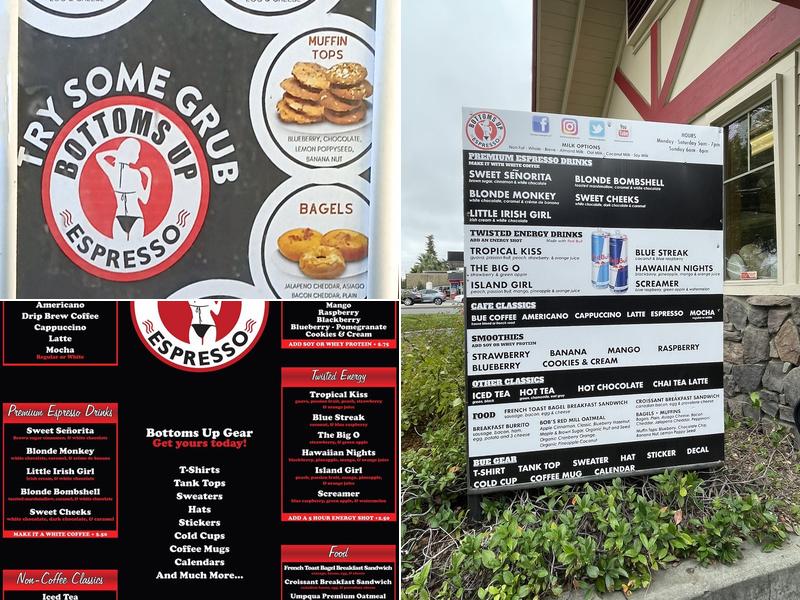 Bottoms Up Espresso Menu