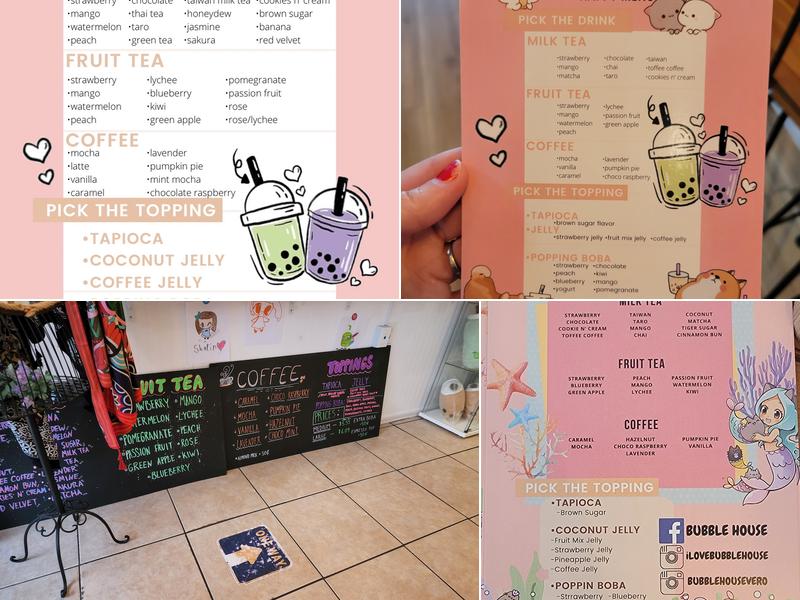 Bubble House Menu