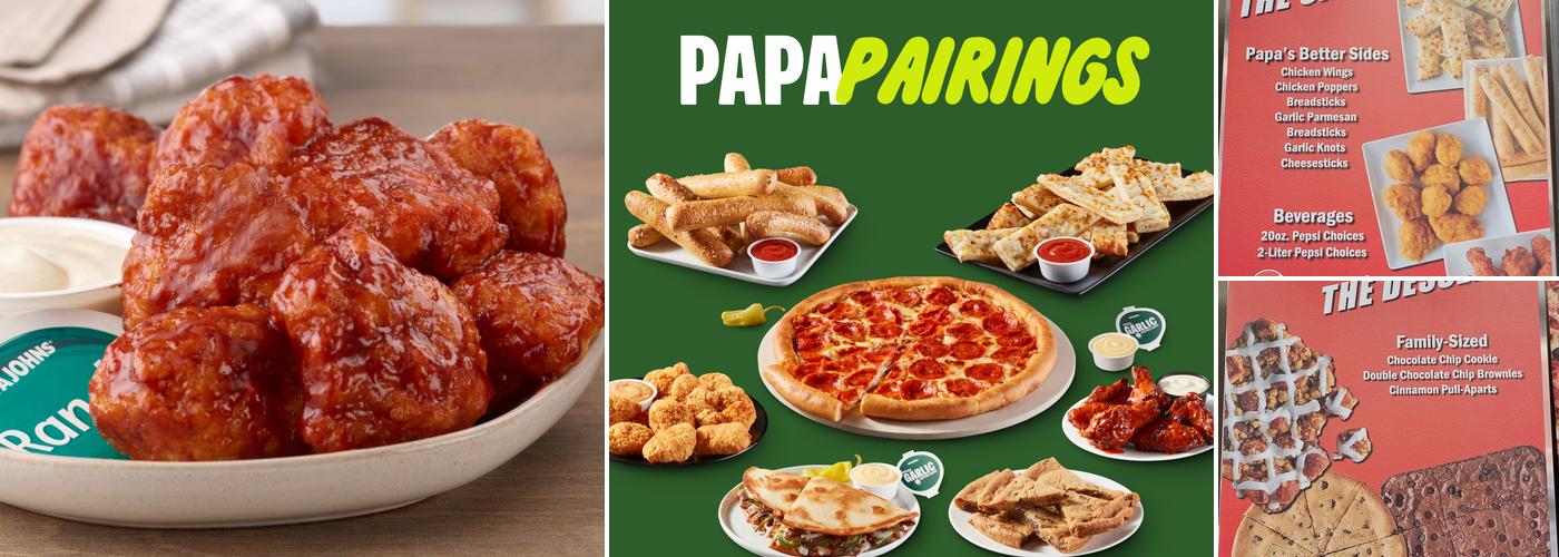 Papa Johns Pizza Menu