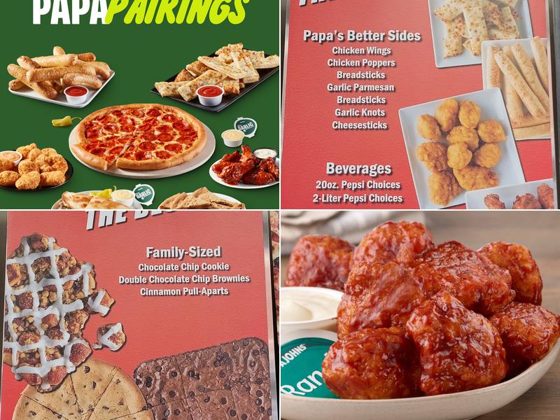 Papa Johns Pizza Menu