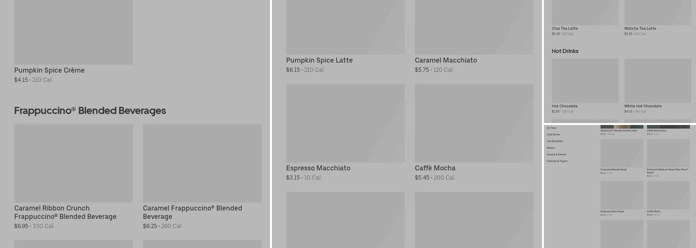 Starbucks Menu