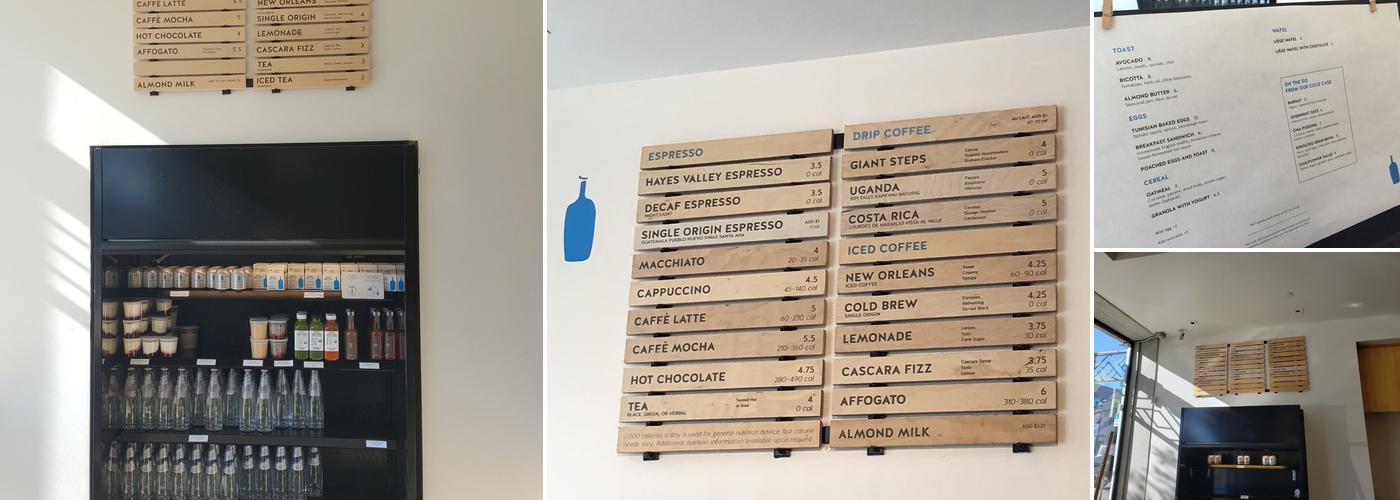 Blue Bottle Coffee Menu