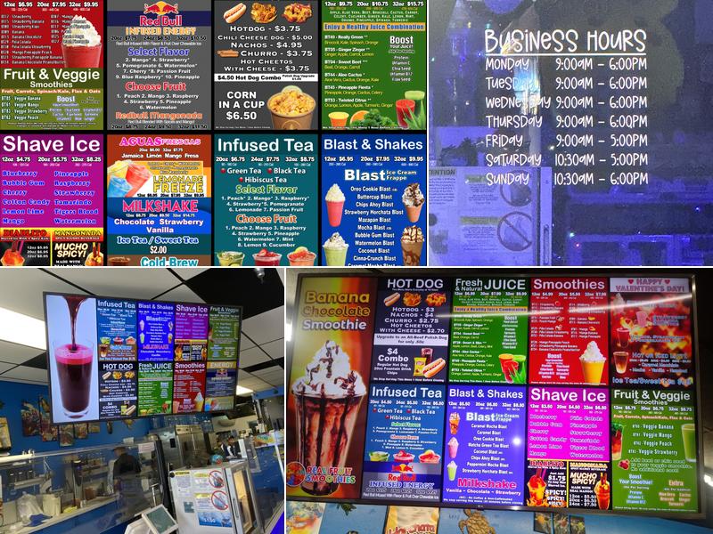 Blue Turtle Express Menu