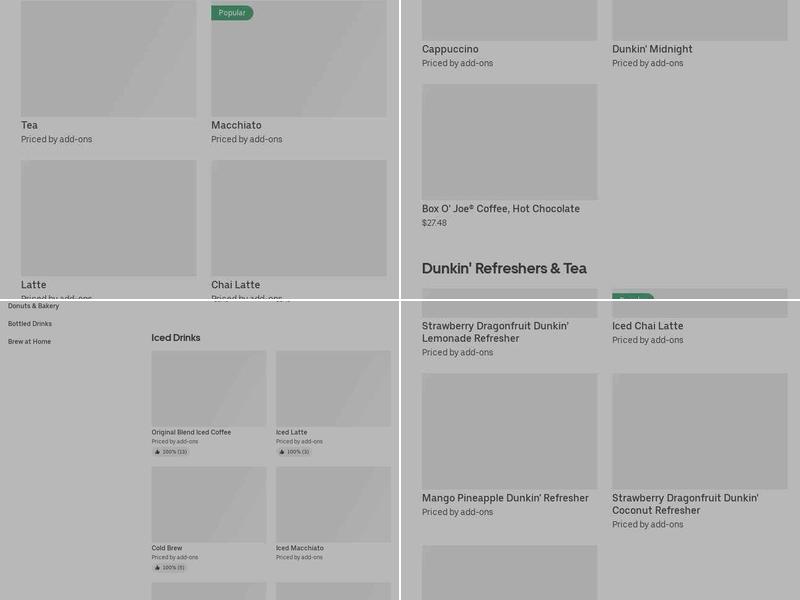 Dunkin' Menu