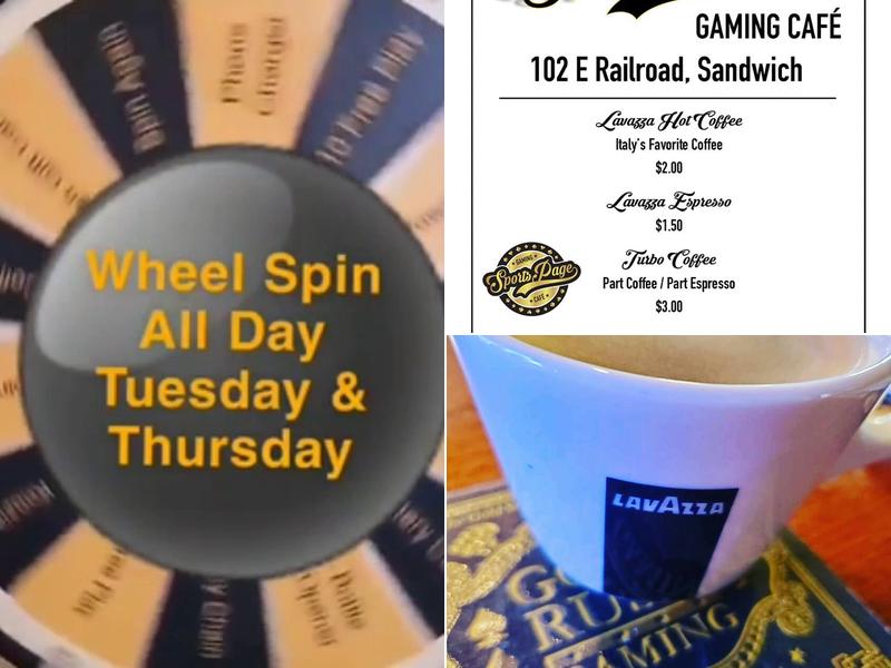 Sports Page Gaming Café Menu