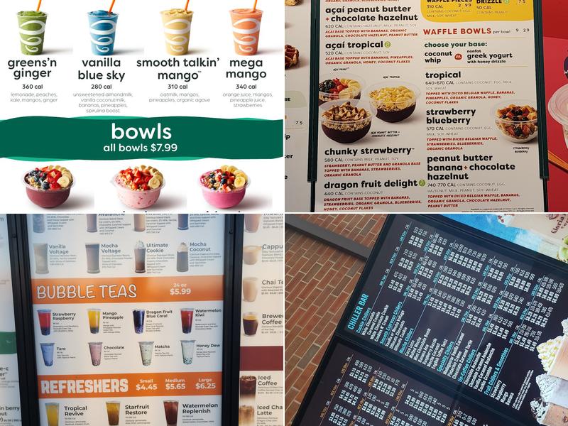 Glorious Coffees and Teas Menu