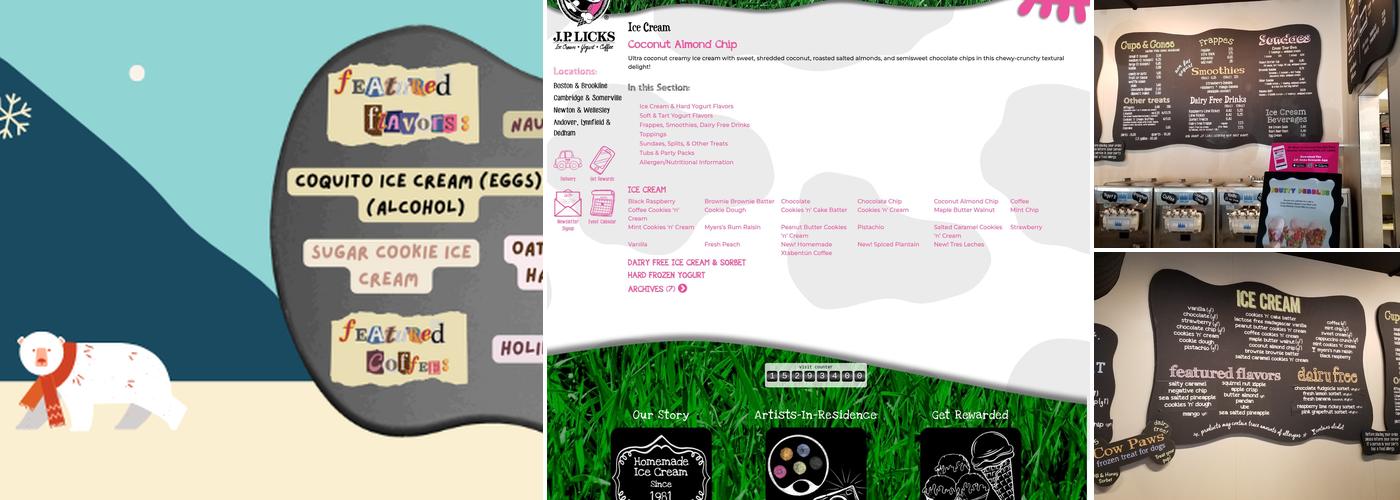 J.P. Licks Menu