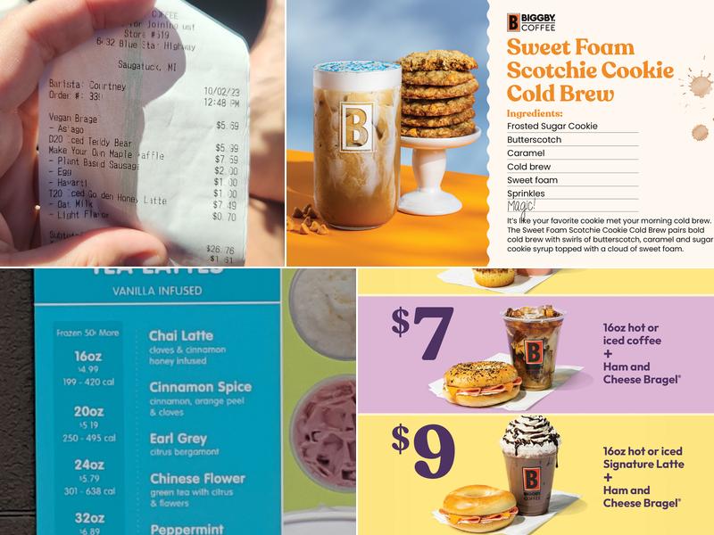 BIGGBY COFFEE Menu