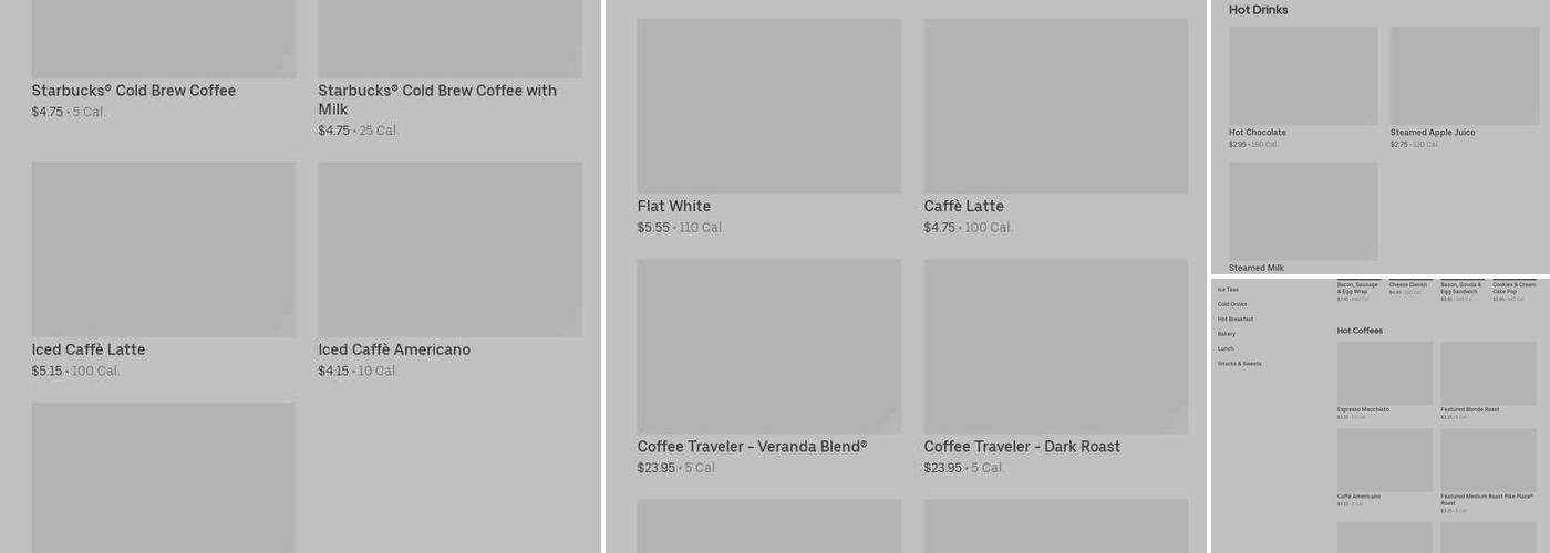 Starbucks Menu