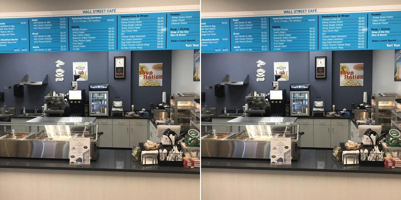 Wall Street Cafe Menu