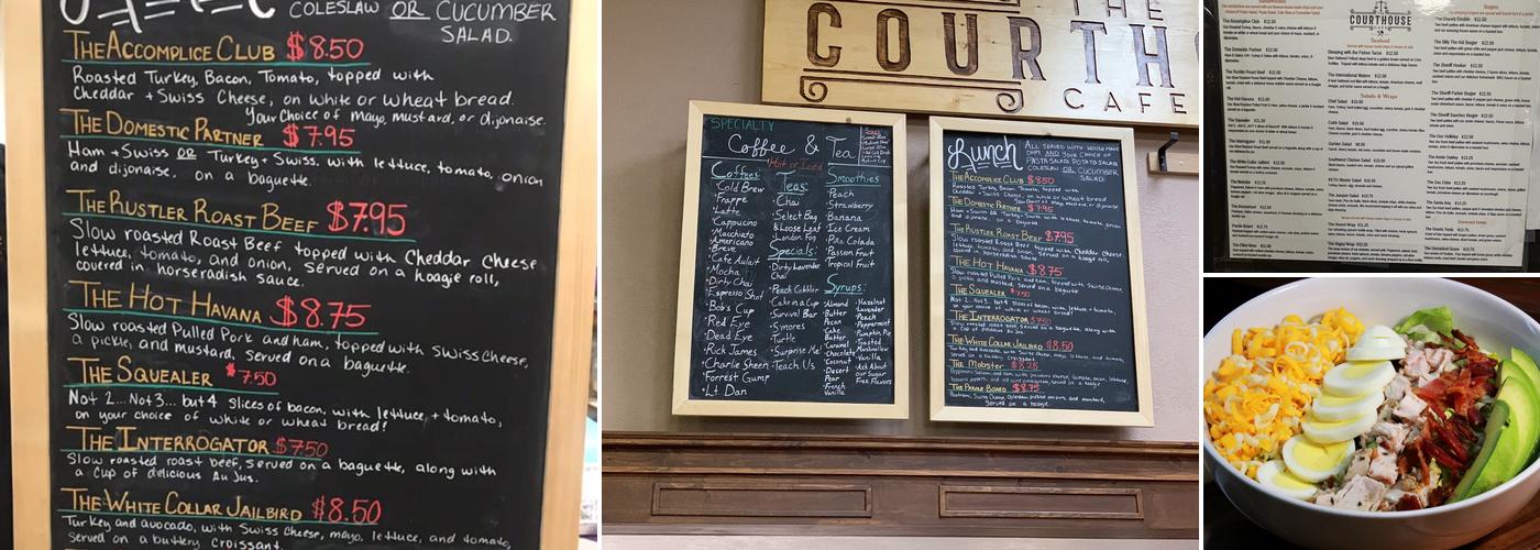 The Courthouse Cafe LLC Menu