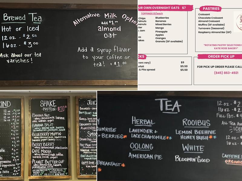 The Shake And Grind Menu