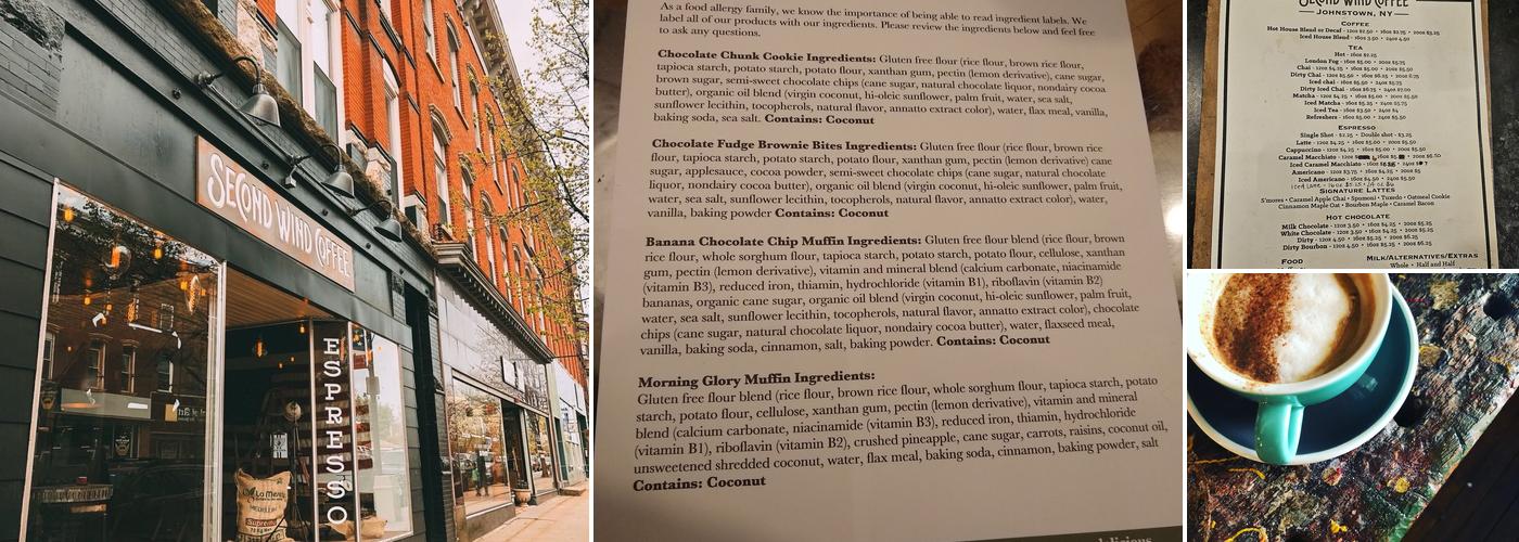 Second Wind Coffee Menu