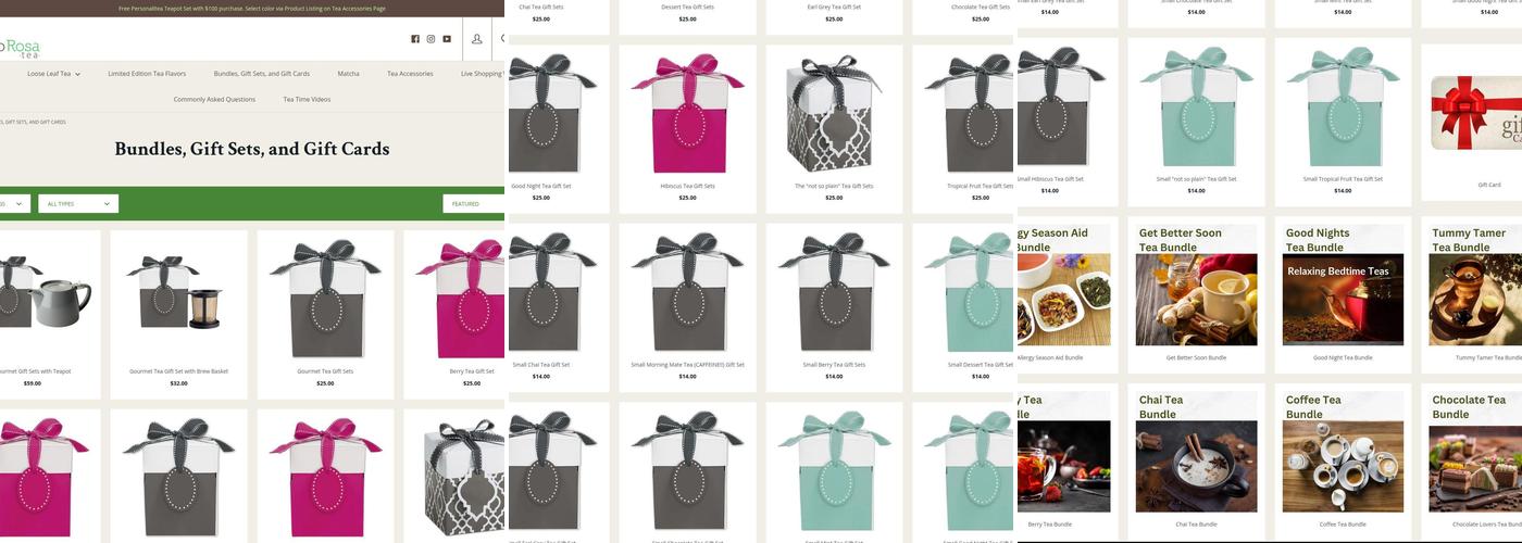 Sub Rosa Tea Menu