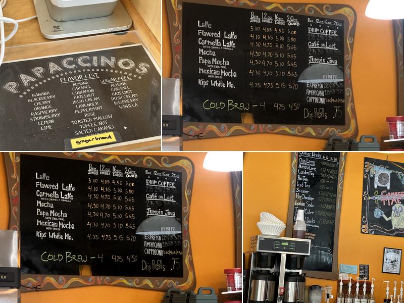 Papaccino's Menu