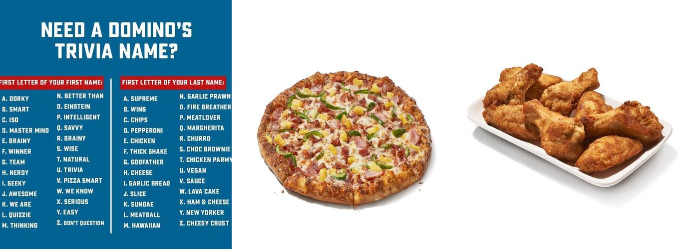 Domino's Pizza Menu