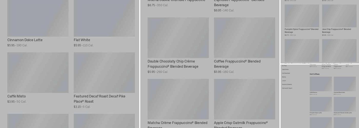 Starbucks Menu