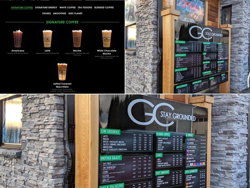 Gravity Coffee Menu